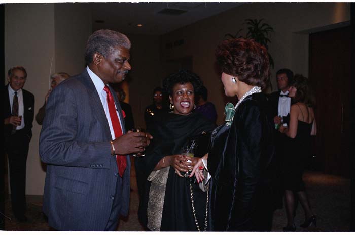 Image of People socializing at Links, Inc. fundraiser, Seattle, November 6, 1993