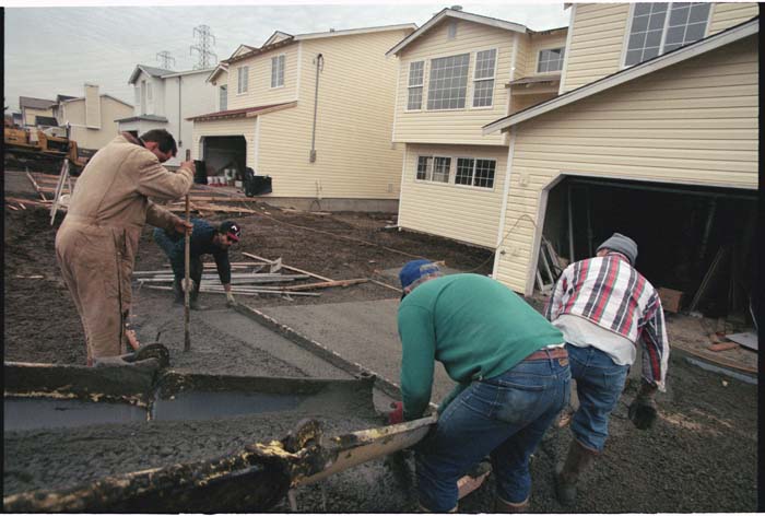 Image of In-fill housing construction in Holly Park, Seattle, December 1996