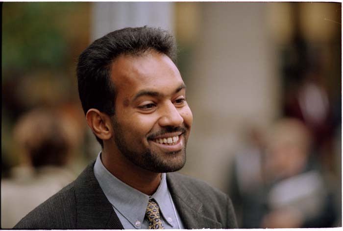 Image of Mohamed Sultan, trade delegate from Djibouti, at the WTO Conference, Seattle, November 30, 1999