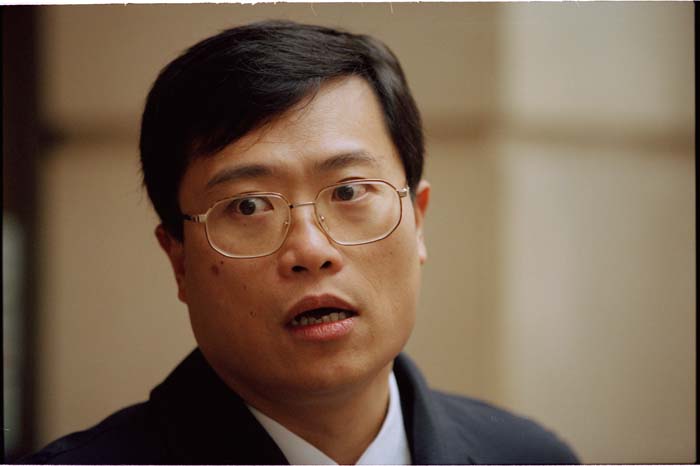 Image of C.C. Chen, trade official from Taiwan, in Seattle for WTO conference, November 30, 1999
