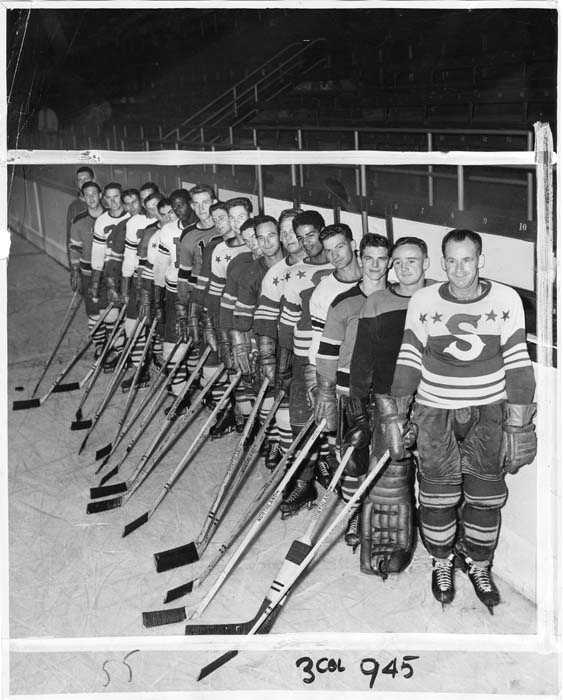 Image of Seattle Bombers hockey team, 1953