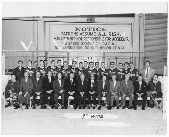 Image of Seattle Totems team photograph, Seattle, February 1960