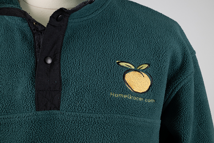 Image of Homegrocer.com fleece pullover, 1997-2000