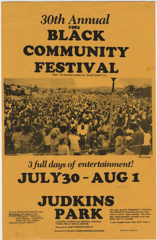 Image of 30th Annual Black Community Festival poster, 1982
