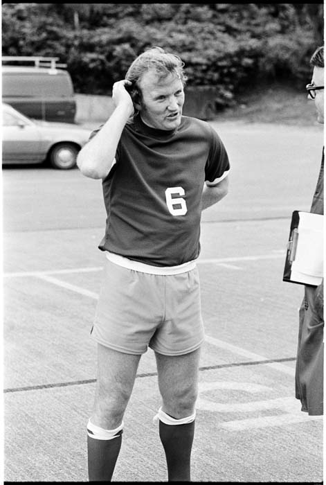 Image of Jimmy Gabriel at Seattle Sounders' first practice, May 1, 1974