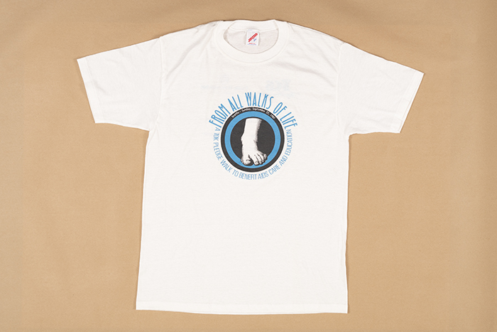 Image of T-shirt from Seattle's first AIDS walk, 1987