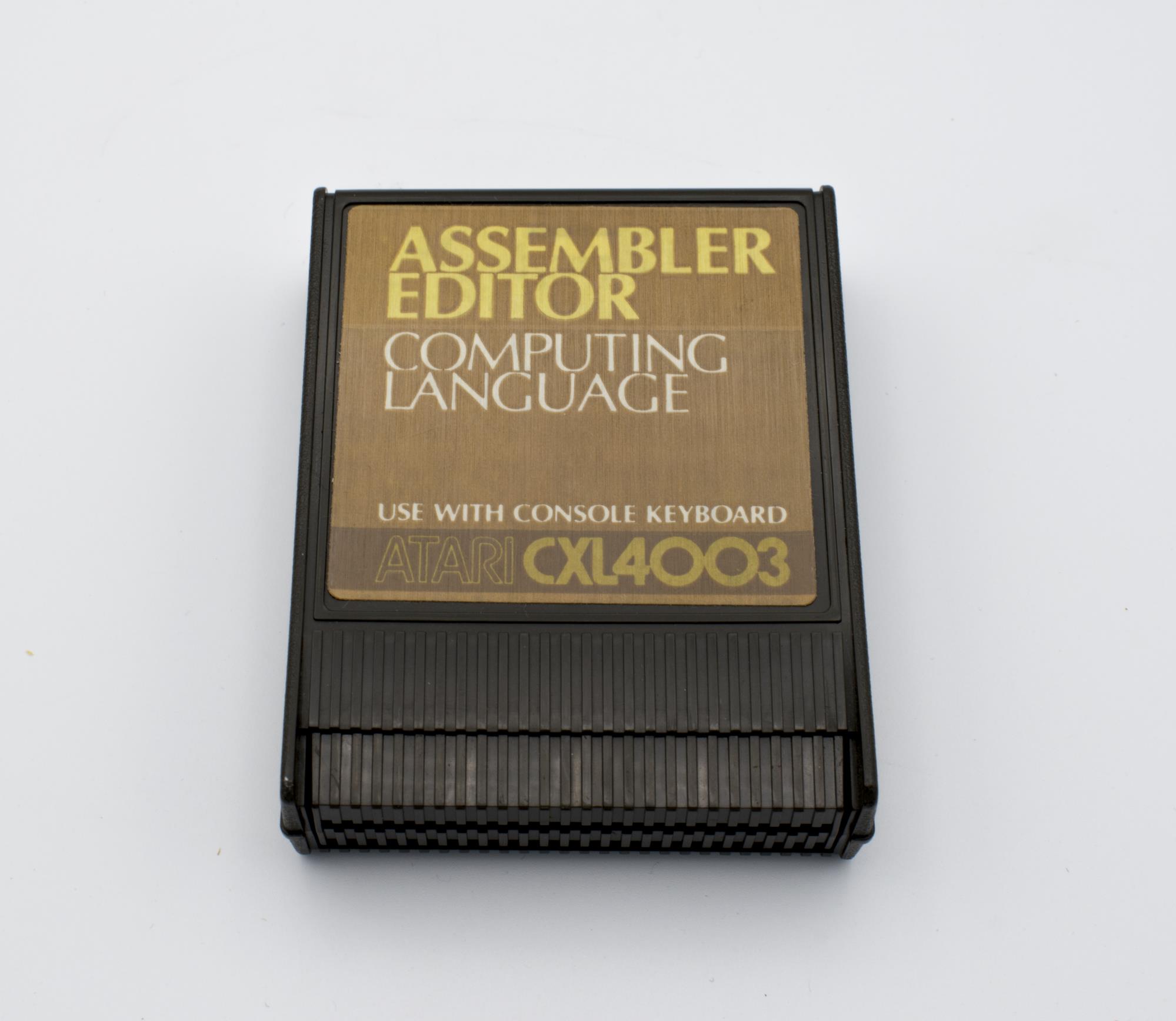 Image of Atari Assembler Editor Computing Language cartridge, 1979