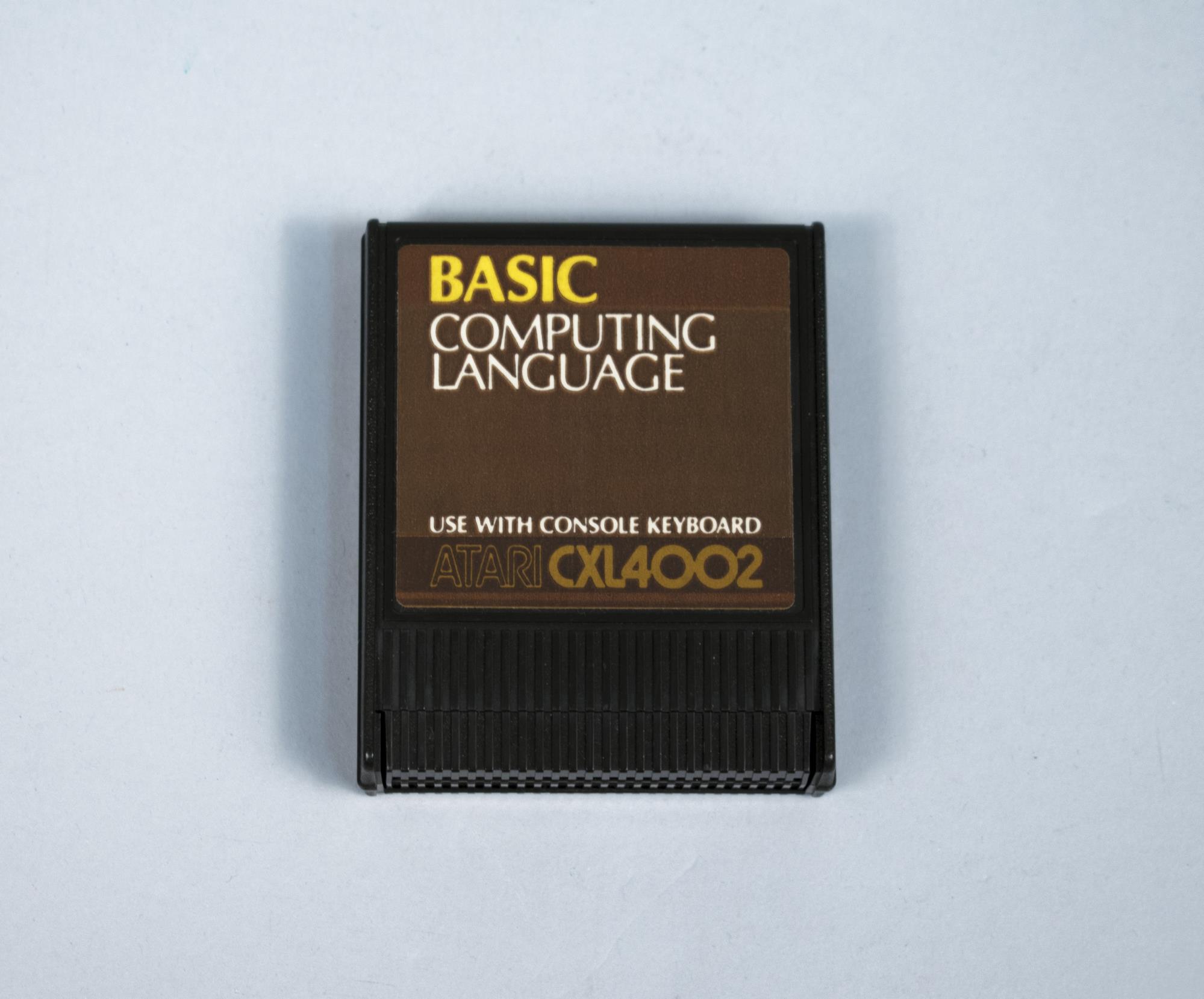 Image of Atari Basic Computing Language cartridge, ca. 1980
