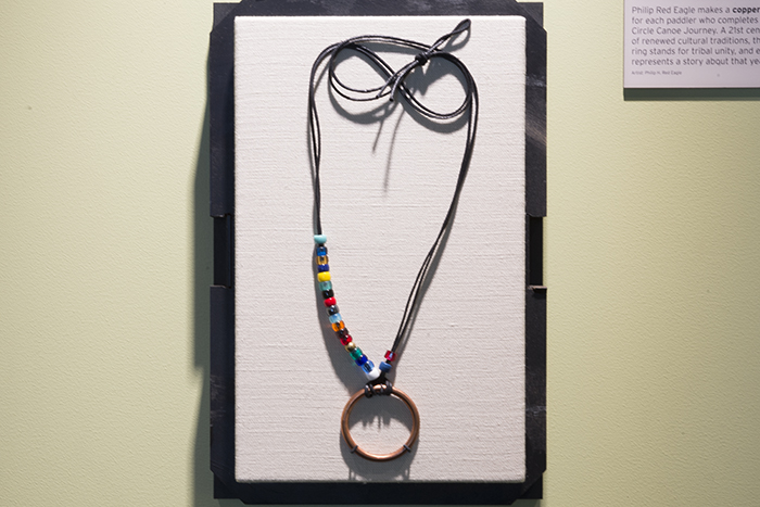 Image of Tribal Canoe Journey copper ring necklace, 2011
