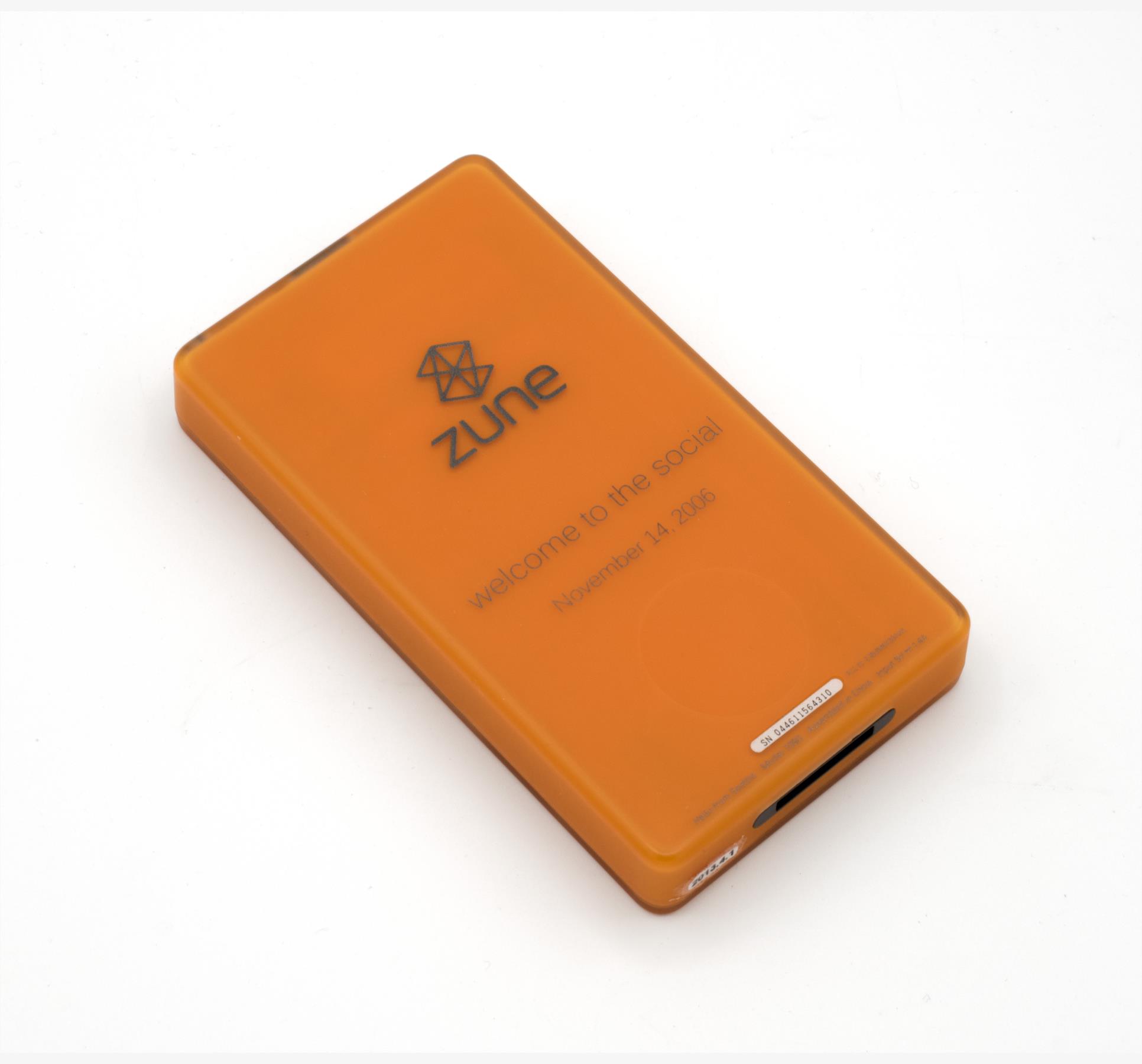 Image of First generation, limited edition, Zune portable media player, 2006