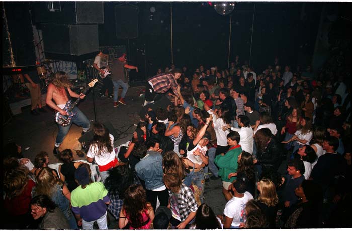 Image of Hungry Crocodiles playing at RCKNDY, Seattle, April 1992