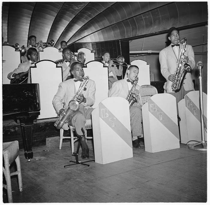 Image of Billy Tolles band performing at the Trianon, Seattle, circa 1952