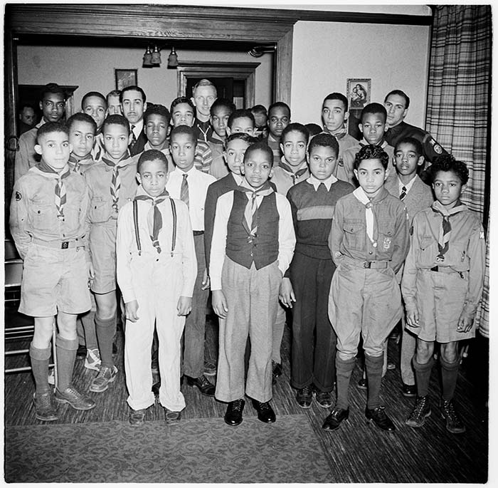 Image of Boy Scout group, Seattle, circa 1948