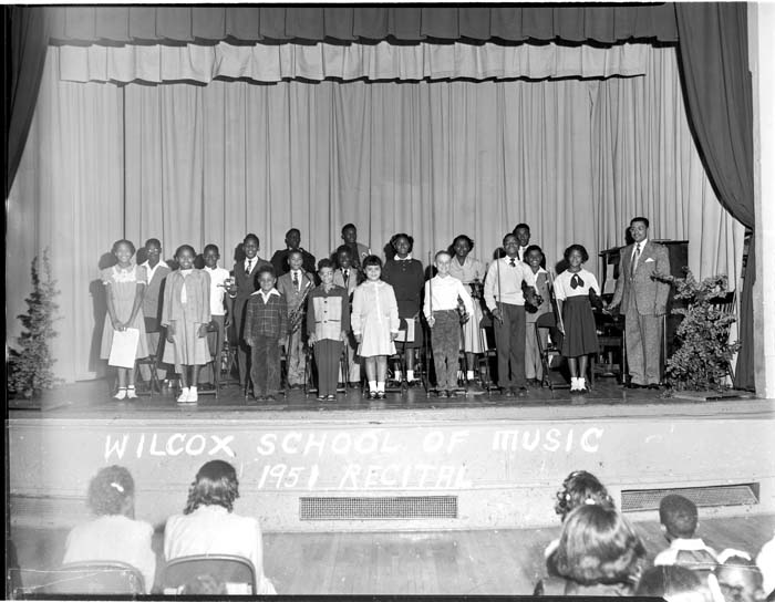 Image of Wilcox School of Music recital, Seattle, 1951