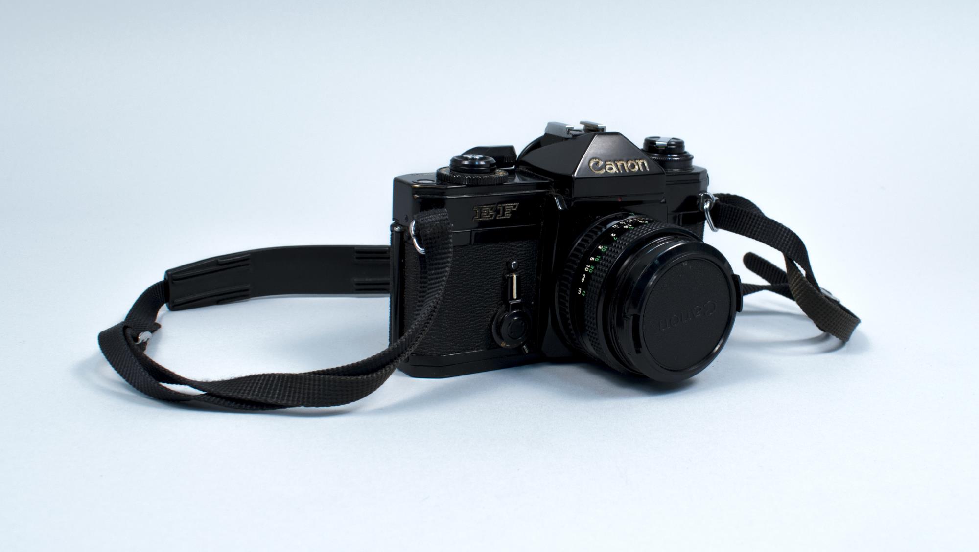 Image of Canon EF single lens reflex camera used by photographer Al Smith, ca. 1973-1978