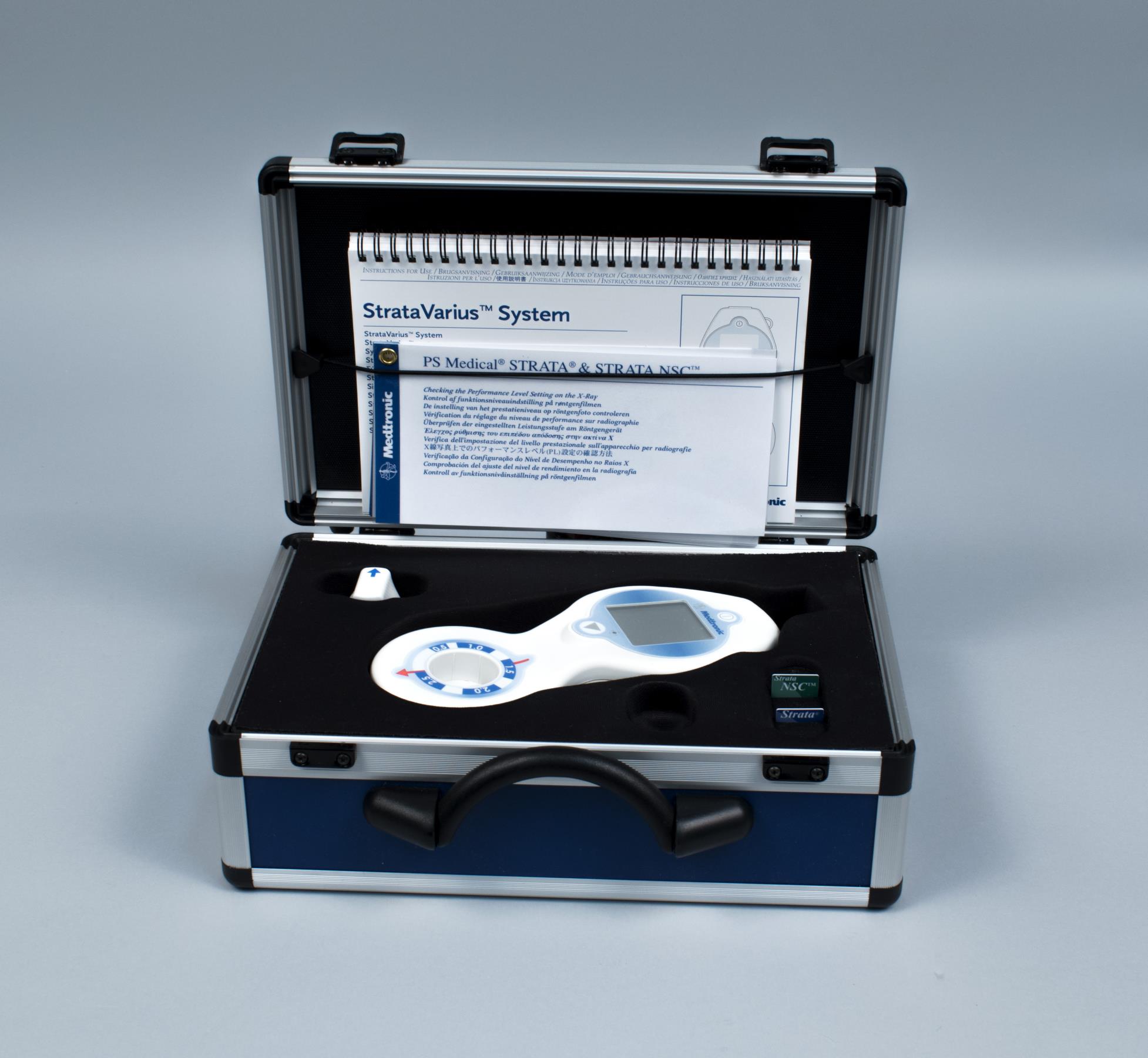 Image of StrataVarius System device developed for Medtronic by Lucent Medical Systems, ca. 2013