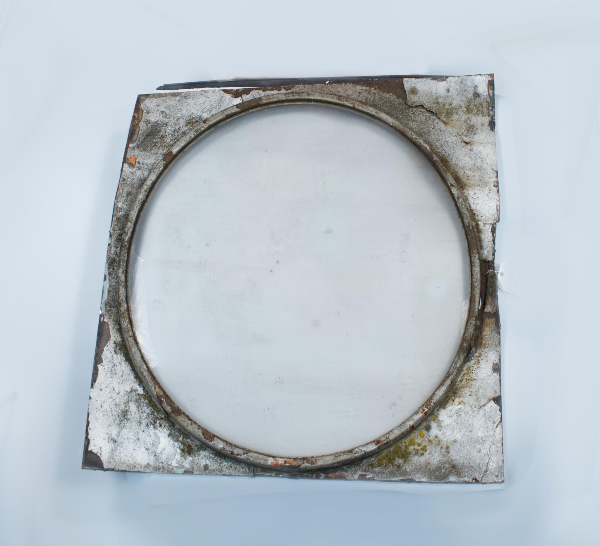 Image of Porthole-shaped window from the Seattle ferry, Kalakala, ca. 1935