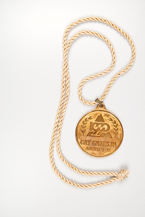 Image of Medal won by Ric Weiland at the Gay Games, 1990