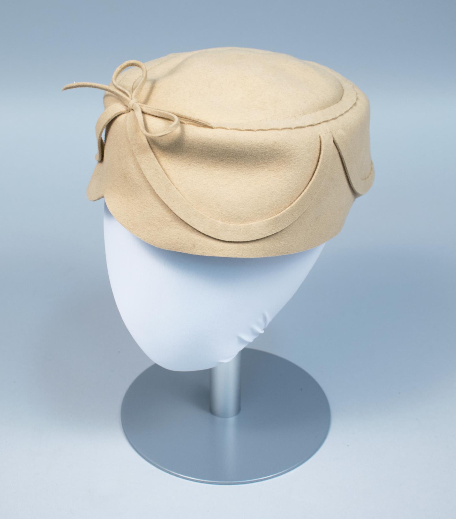 Image of Tan felt hat with John Eaton label, ca. 1950s-1960s
