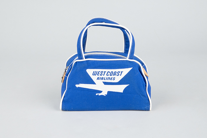 Image of West Coast Airlines ditty bag, ca. 1958-1959
