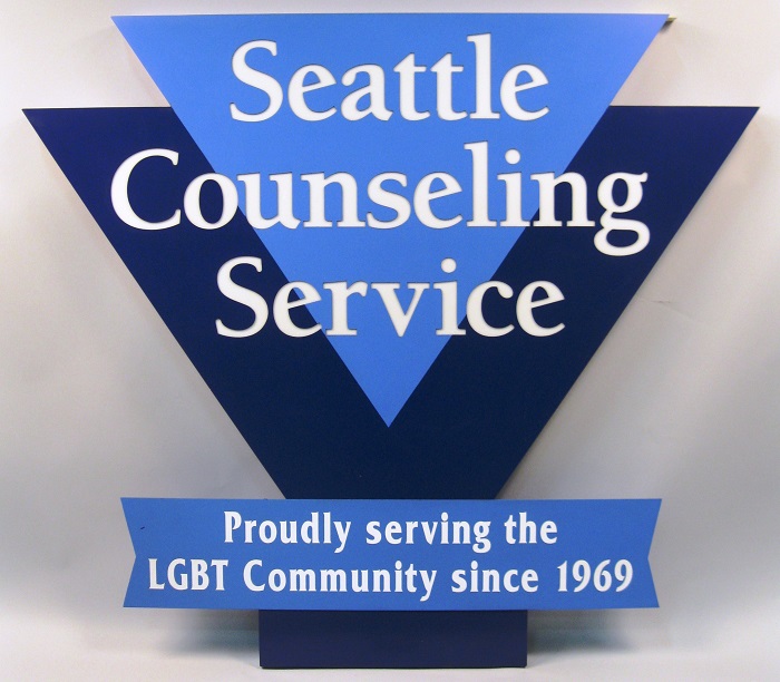 Image of Seattle Counseling Service sign, ca. 1980