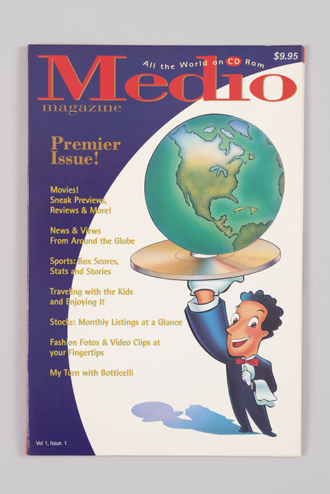 Image of CD-ROM for Medio Magazine premier issue, Vol. 1, Issue 1, 1994