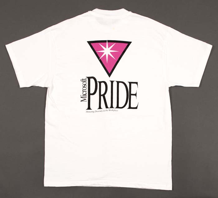 Image of Microsoft GLEAM T-shirt, white with 