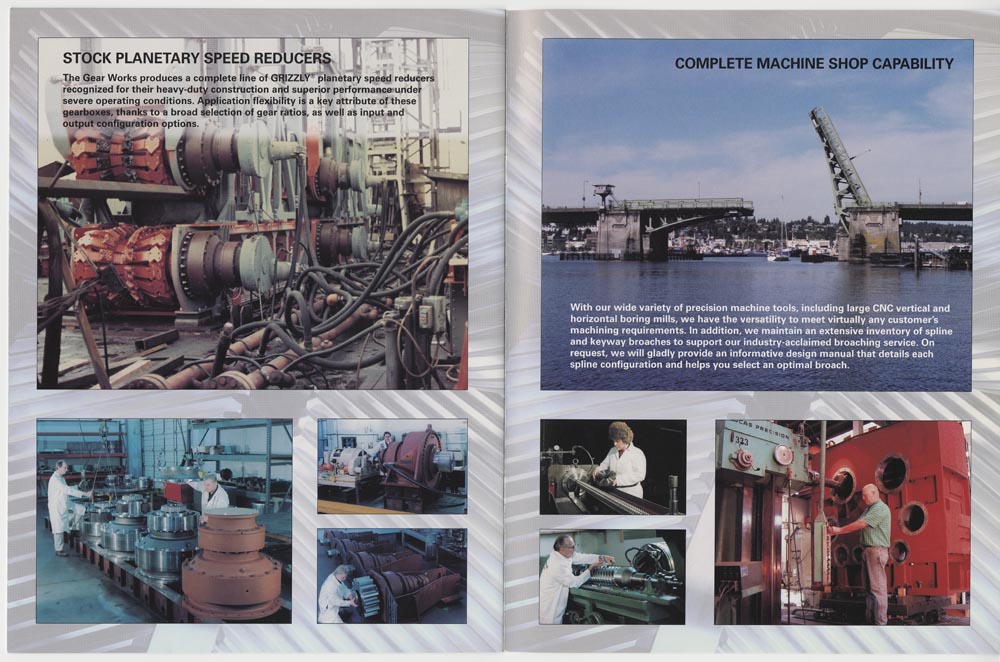 Image of The Gear Works brochure, Seattle, circa 1999