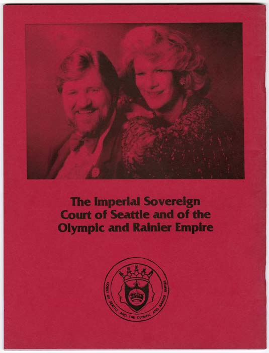 Image of Singin' in the Reign Seattle Style, Imperial Sovereign Court of Seattle Coronation 1986 program