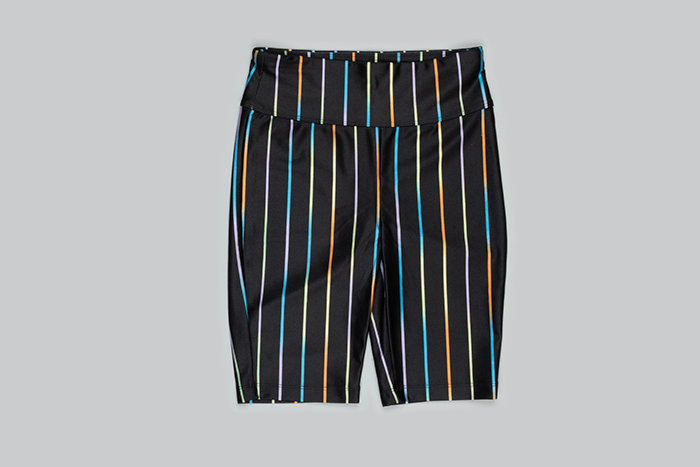 Image of Kids' rainbow stripe bike shorts, from Nordstrom 