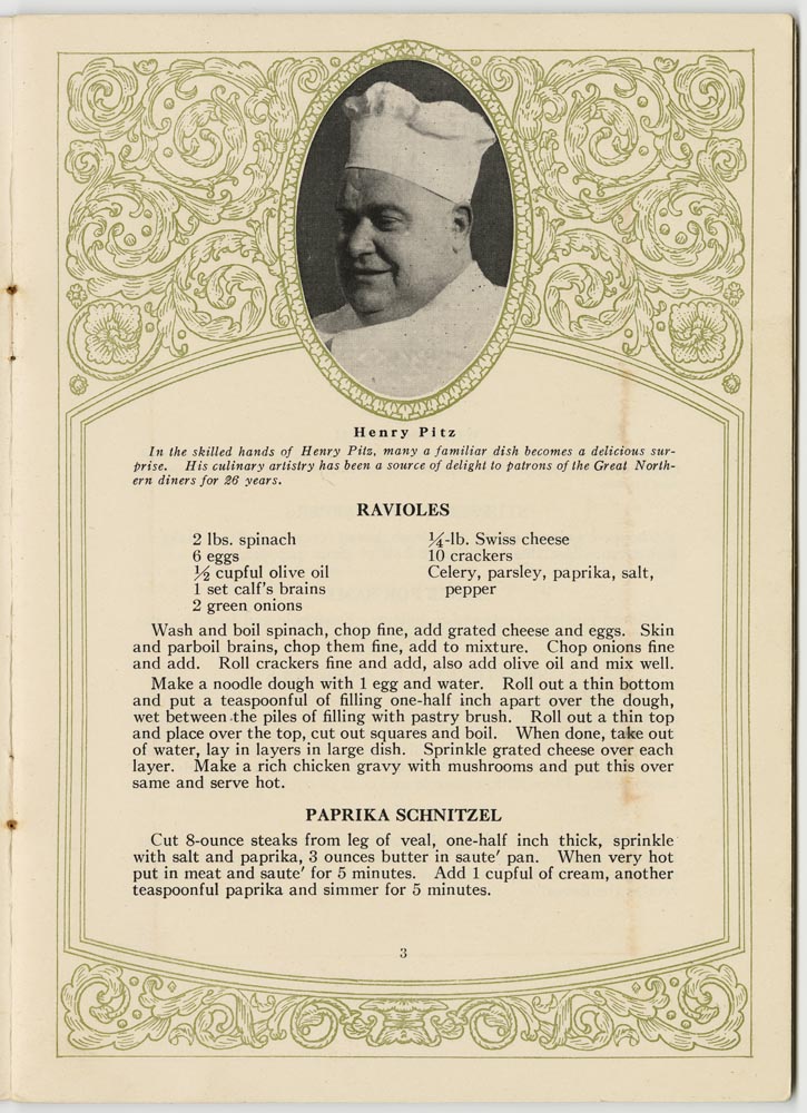 Image of Great Northern Secrets cookbook, circa 1925