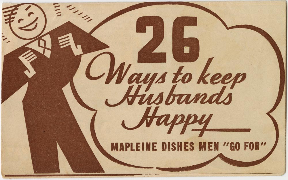 Image of 26 Ways to Keep Husbands Happy: Mapleine Dishes Men 