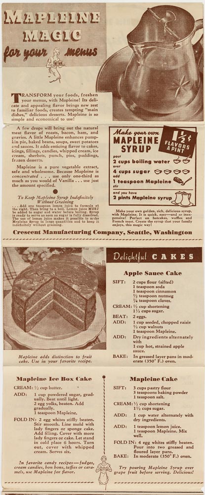 Image of 26 Ways to Keep Husbands Happy: Mapleine Dishes Men 