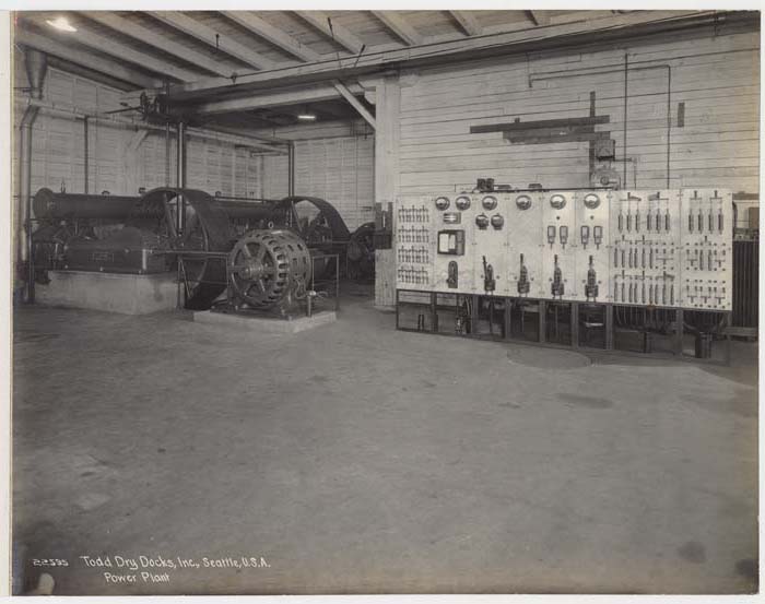 Image of Power Plant, Todd Dry Docks, Inc., Seattle, circa 1920
