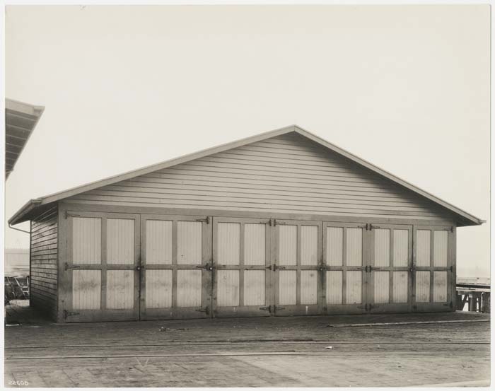 Image of Pipe Storage Shed, Todd Dry Docks, Inc., Seattle, circa 1920