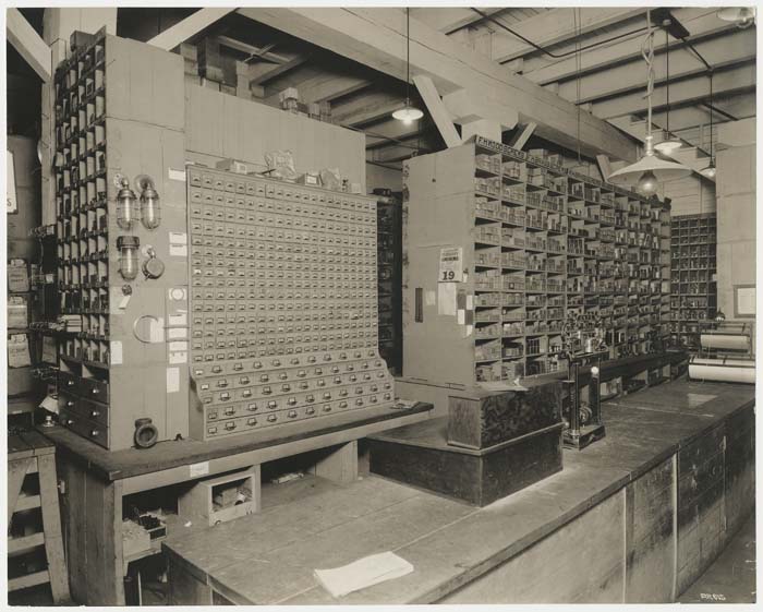 Image of Section of Yard Store, Todd Dry Docks, Inc., Seattle, circa 1920