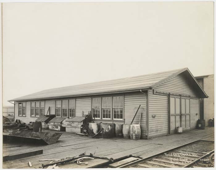 Image of Paint Shop, Todd Dry Docks, Inc., Seattle, circa 1920
