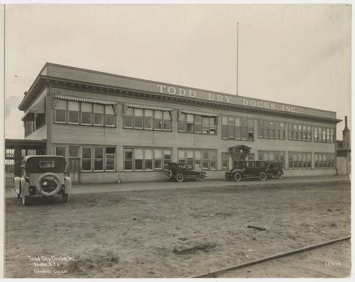 Image of General Offices, Todd Dry Docks, Inc., Seattle, circa 1920