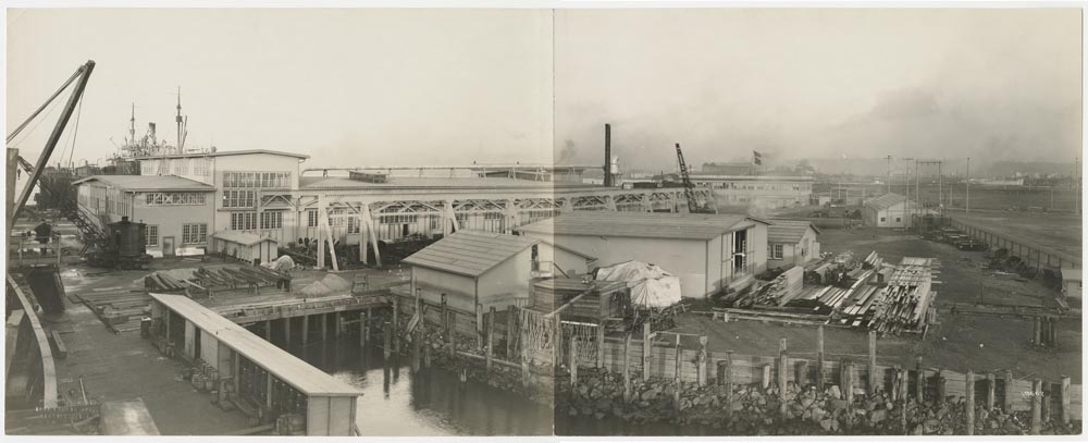 Image of Panorama view of Todd Dry Docks, Inc., Seattle, November 4, 1918