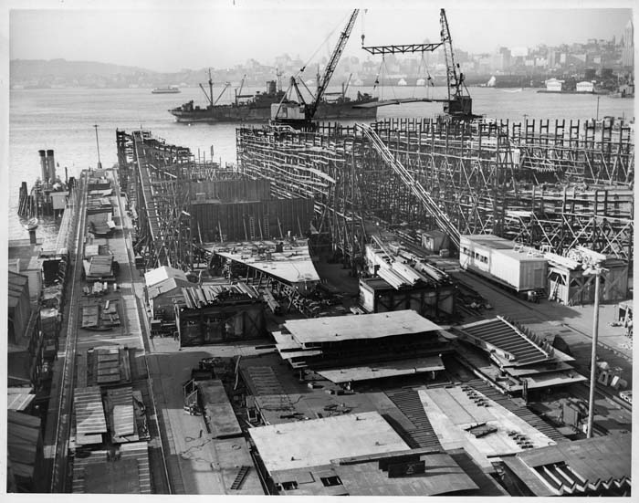 Image of Plant A, Todd Pacific Shipyards Inc., Seattle, circa 1943