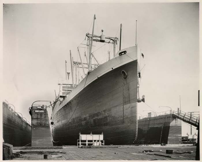 Image of S.S. President Jackson, first time at Todd Dry Docks, Seattle, October 28, 1922