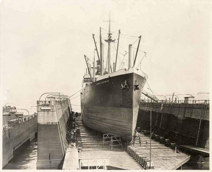 Image of Letter from C.W. Wiley, Chairman of the Board of Todd Dry Docks, Inc., to William H. Todd, President of Todd Shipyards, sharing photographs of a Luckenbach boat in drydock, June 19, 1922