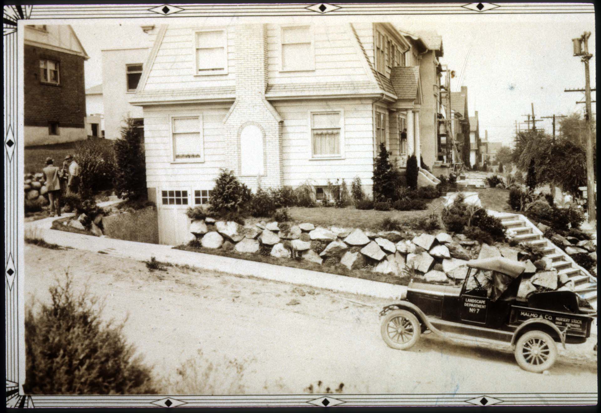 Image of Malmo & Company Landscaping truck, Seattle, circa 1925