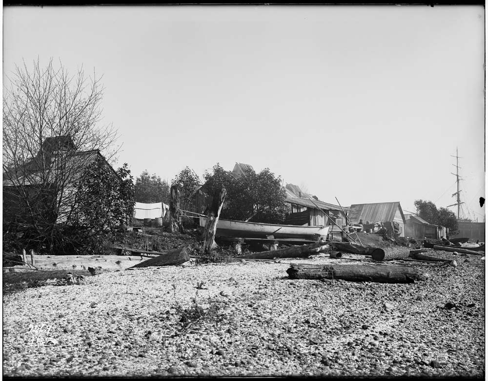 Image of Fishing camp at Eagle Harbor on Bainbridge Island, circa 1905