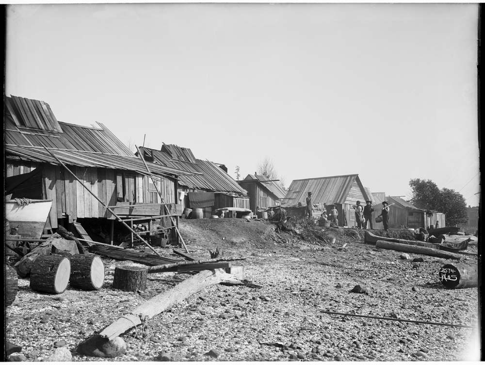 Image of Fishing camp at Eagle Harbor on Bainbridge Island, circa 1905