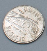 Image of Union Pacific souvenir coin, 1934