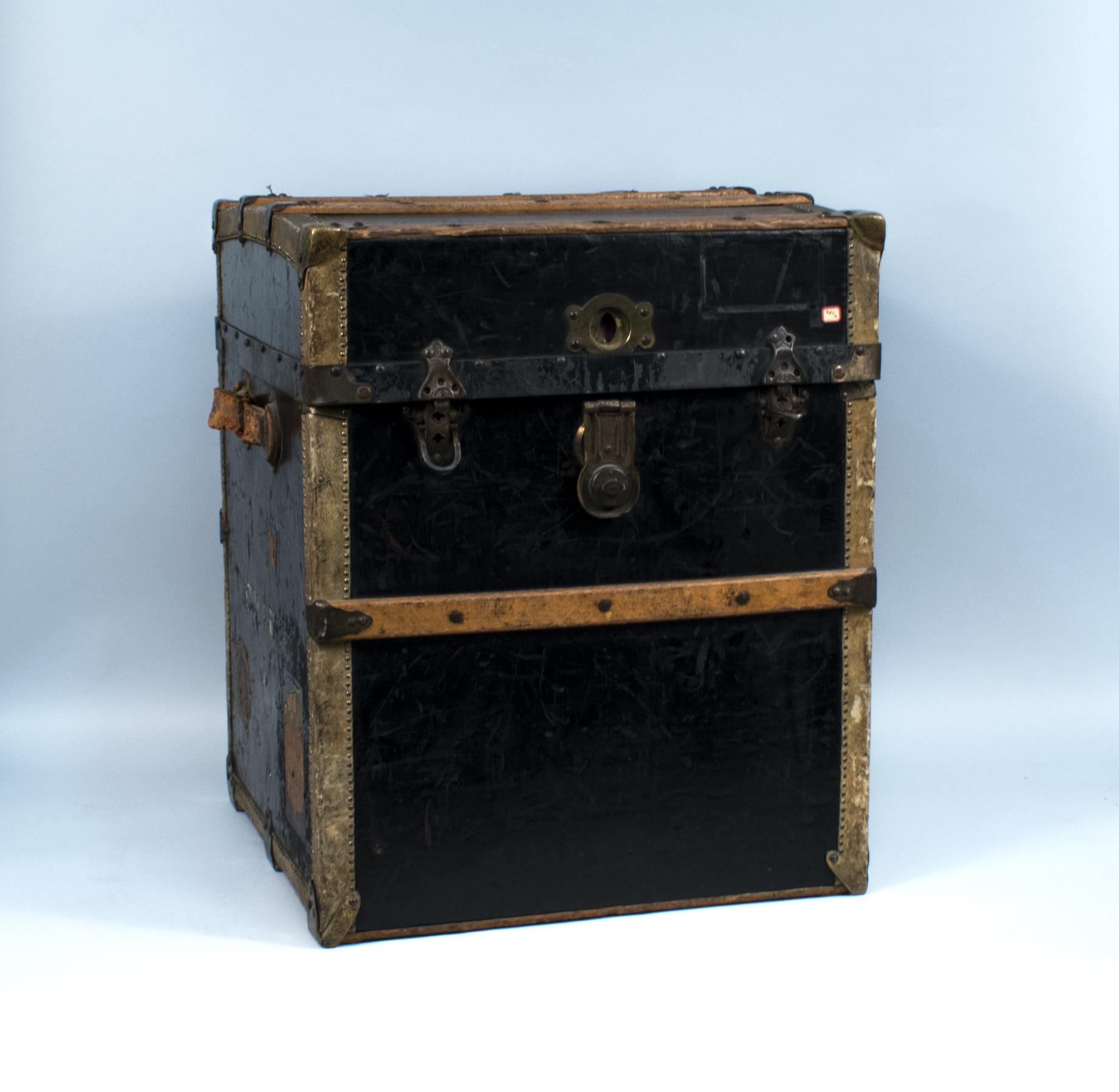 Image of Saratoga trunk belonging to the John Collins family of Seattle, ca. 1900