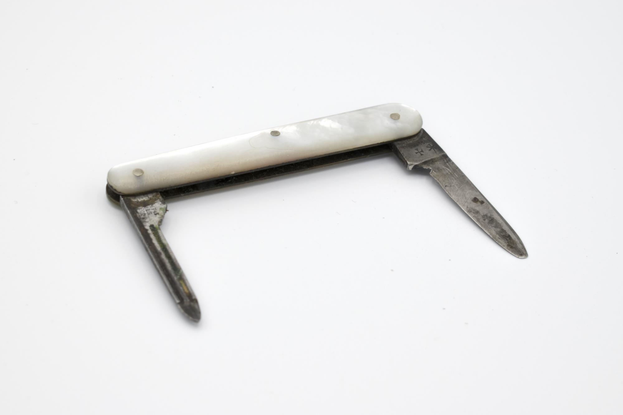 Image of Penknife with mother-of-pearl handle, 1889