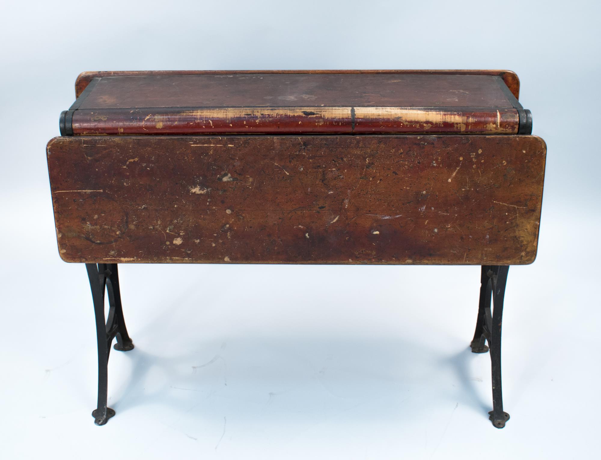 Image of School desk from a University of Washington library, ca. 1880