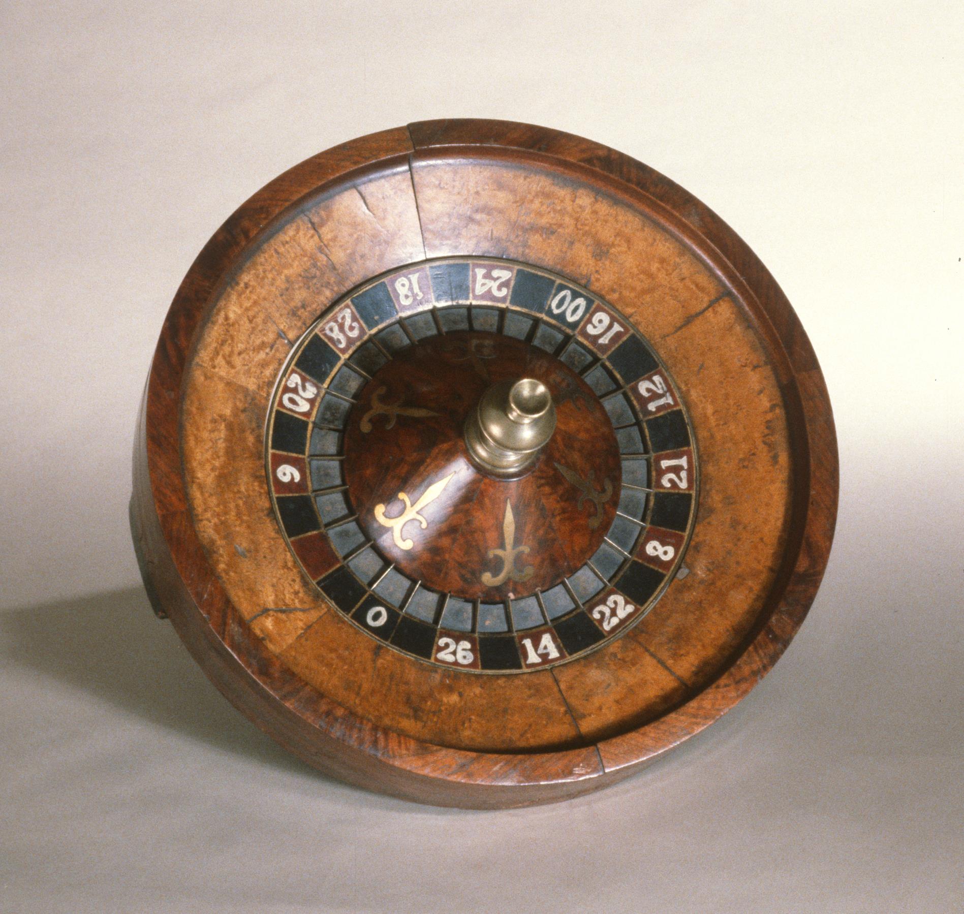 Image of Roulette wheel from Soapy Smith's saloon in Skagway, Alaska, ca. 1890